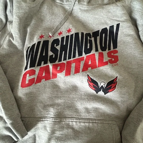 Washington Capitals NHL Gray Hoodie - Picture 2 of 3